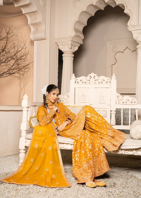 Meena Mustard 3 pieces