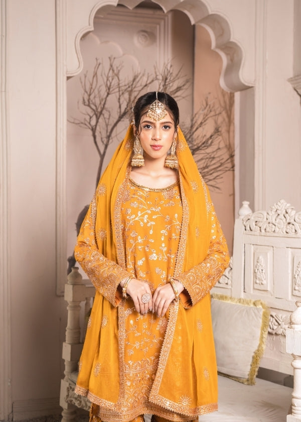 Meena Mustard 3 pieces