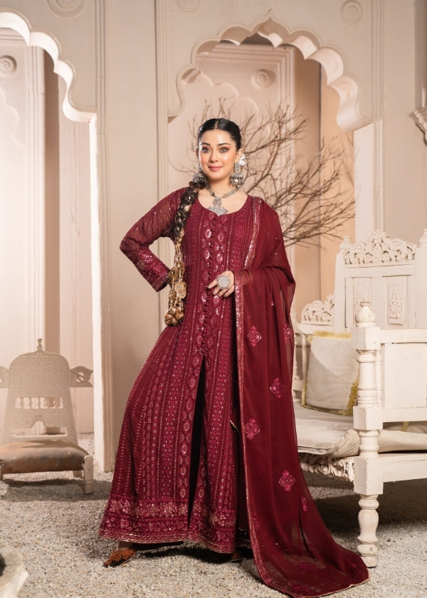 Zarnab Maroon 3 pieces