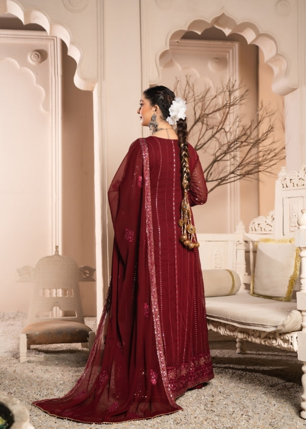 Zarnab Maroon 3 pieces