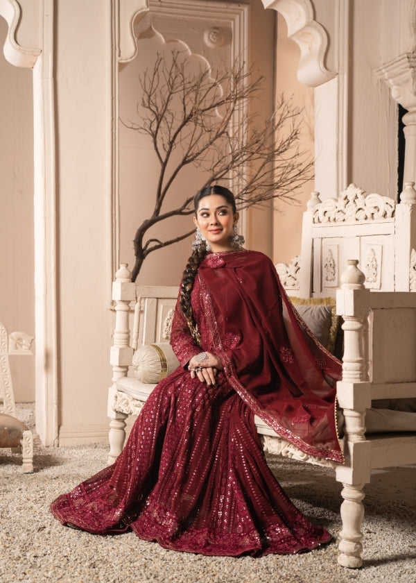 Zarnab Maroon 3 pieces