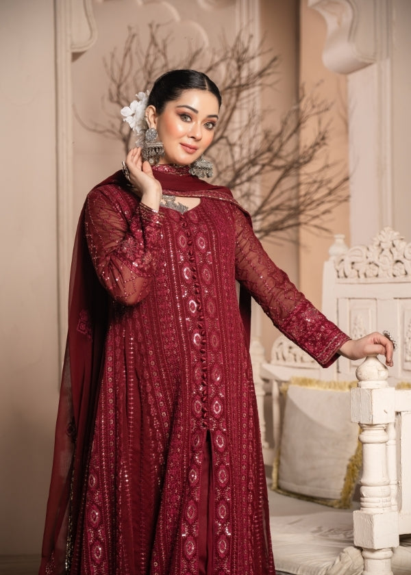 Zarnab Maroon 3 pieces